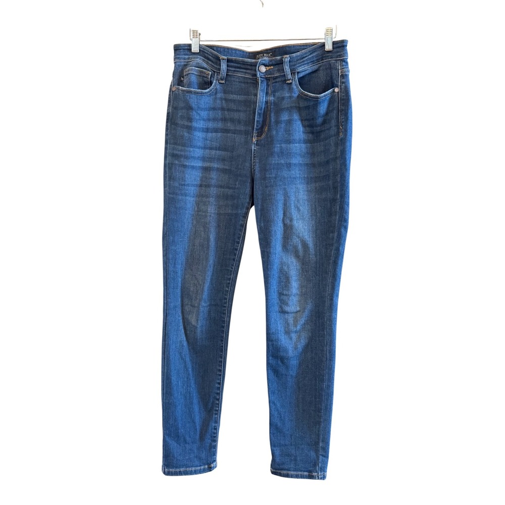 Judy Blue Wmns Classic Casual Relaxed Fit Skinny Denim Blue Jeans Size 11/30